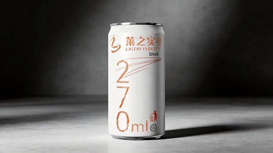 270ml sleek aluminum beverage can
