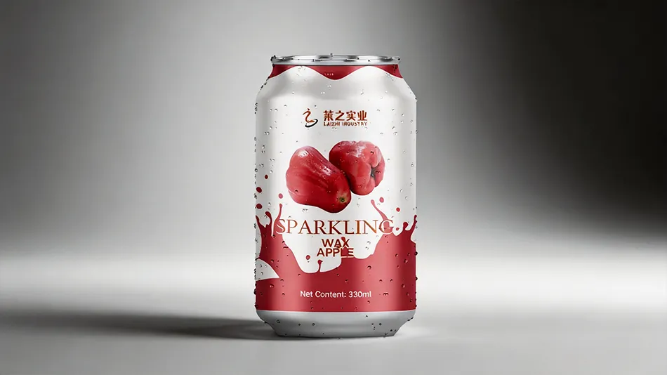 330ml wax apple sparkling water can