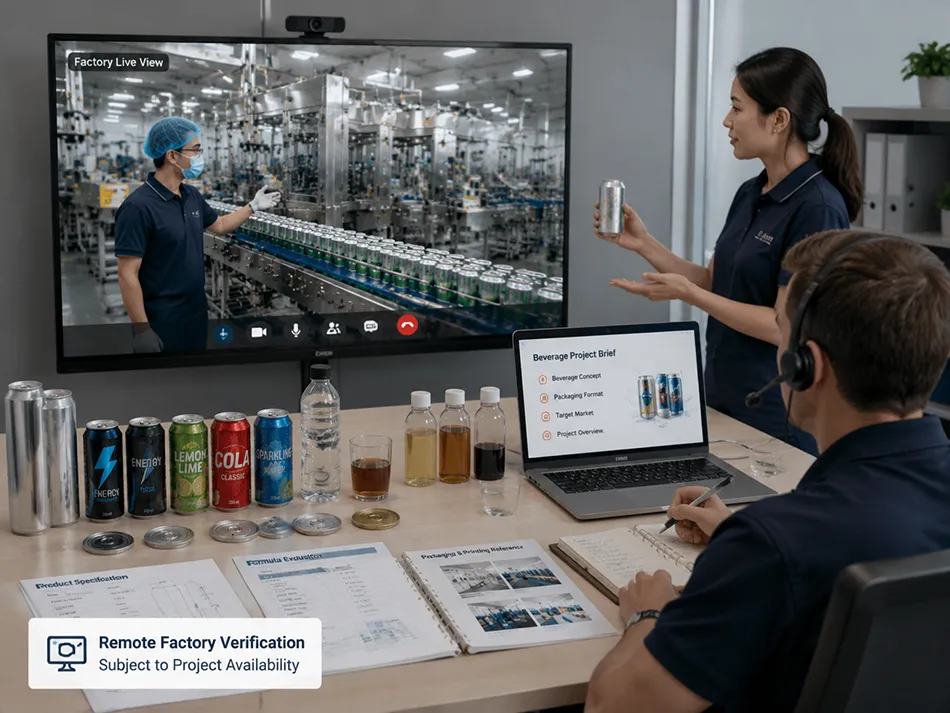 Remote factory verification and production line video review for an overseas buyer