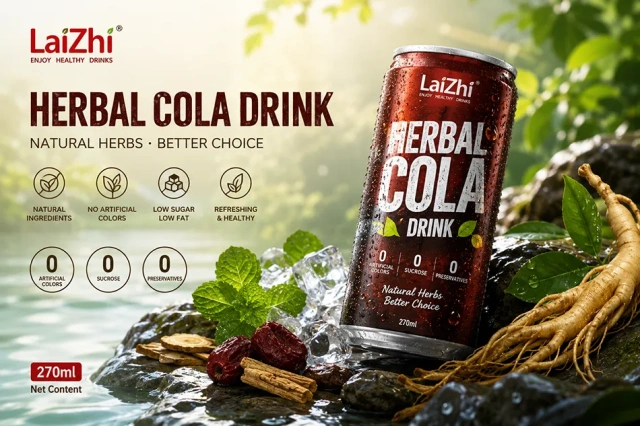 Herbal Cola Drink 270ml | Natural Botanical Cola Beverage OEM