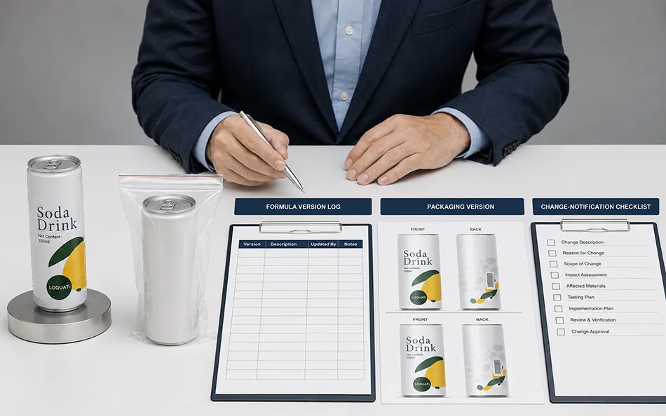 Loquat approved reference sample retain sample and version log compared for repeat ordering