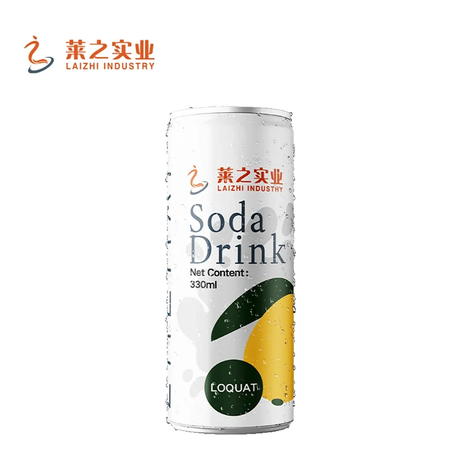 330ml Loquat Soda Water Manufacturer | OEM Private Label Sparkling Drink