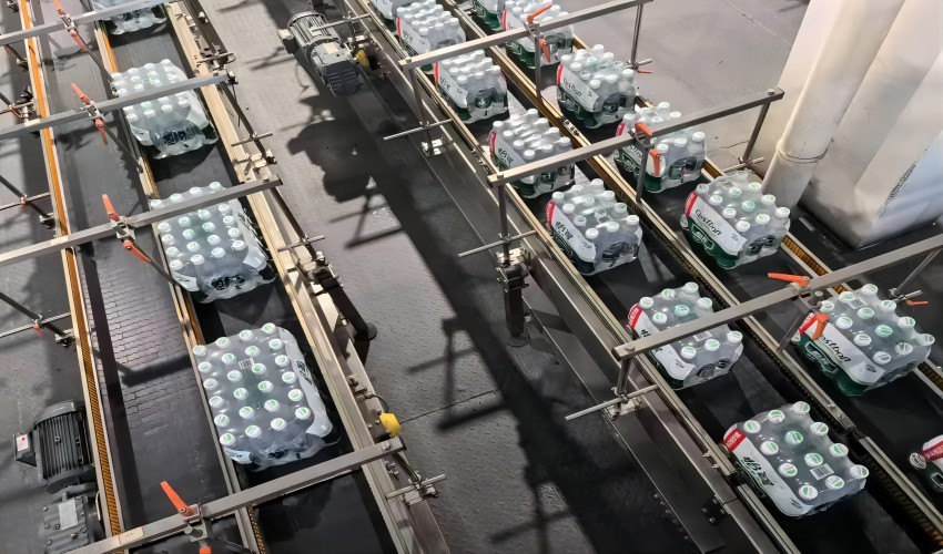 Case conveyor system - Flexible Skate Wheel
