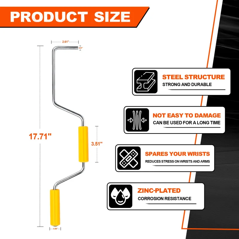 Mimanchi Portable Strap Winder Flatbed Winch Strap - Winder Ratchet Strap Roller for Truckers Cargo Straps - Tie Down Ratchet Strap for Truck Trailers, Vans, Docks(yellow)