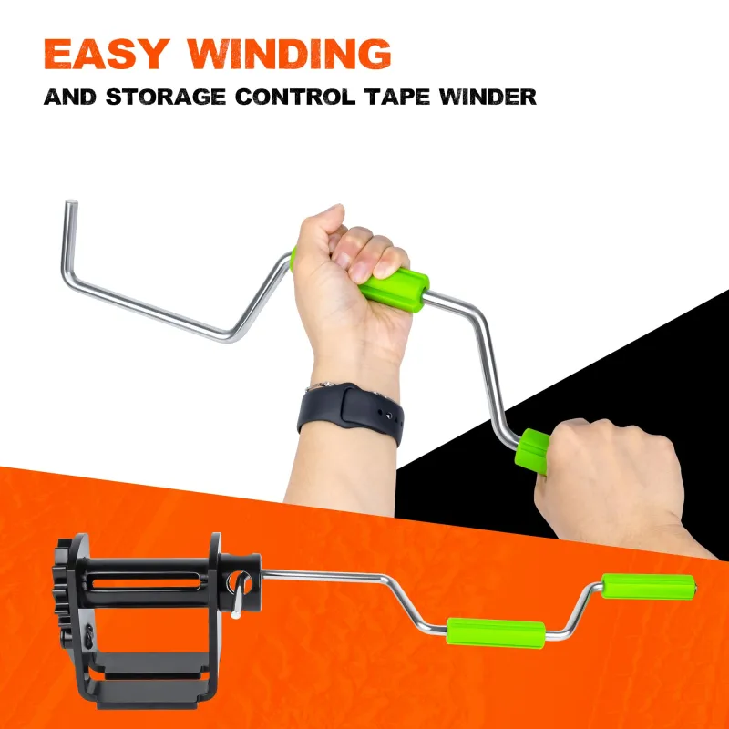 Mimanchi portable strap winder Flatbed winch strap - winder ratchet strap roller for truckers Cargo Straps - Tie Down Ratchet Strap for Truck Trailers, Vans, Docks (green)