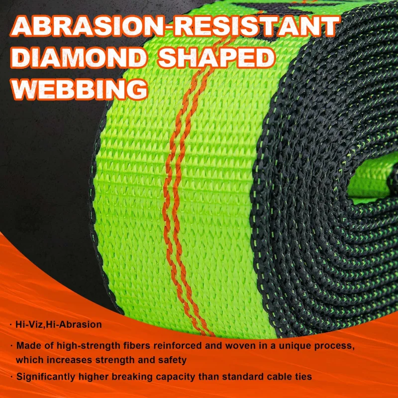MIMANCHI 2" x 10' E Track Tire Straps,4Pack,Wheel Straps with E-Track Idler Swivel Anchors Vehicle Hauler,Car Tie Down Straps for Trailers with 3 Rubber Blocks for Towing Car, ATV,UTV