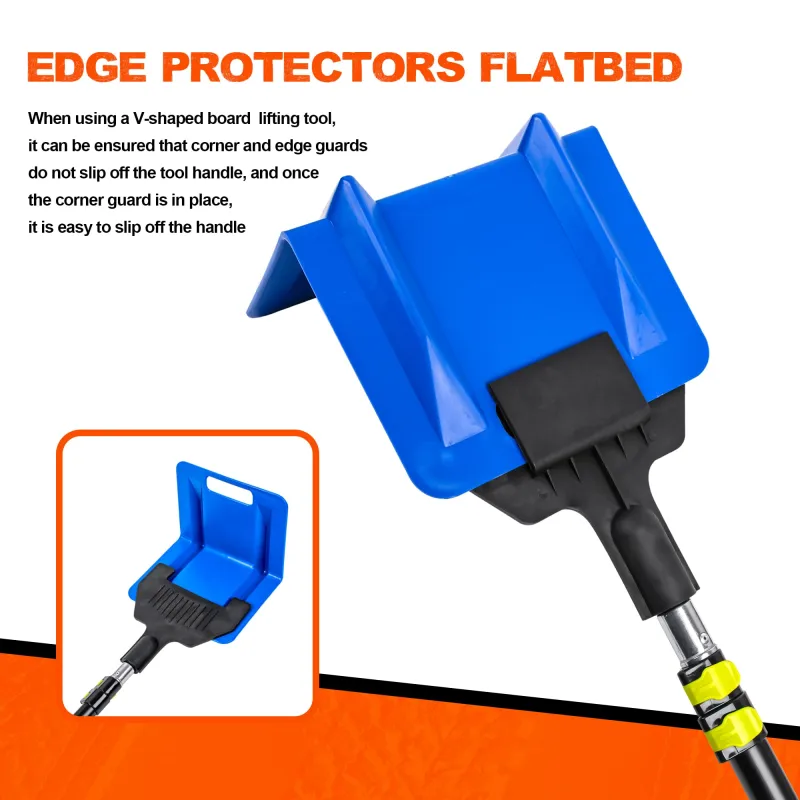 Mimanchi 8ft Board Corner Protector with Extended Handle - Flatbed Edge Protector for Waterproof Cover and Straps - Adjustable from 4ft to 8ft-Flatbed Trailer Accessories