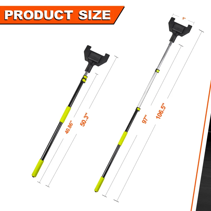 Mimanchi 8ft Board Corner Protector with Extended Handle - Flatbed Edge Protector for Waterproof Cover and Straps - Adjustable from 4ft to 8ft-Flatbed Trailer Accessories