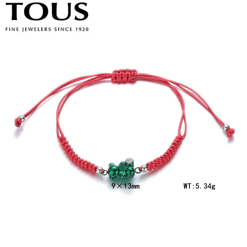 Fashion Steel TOUS Bear Rope Bracelet Jewelry