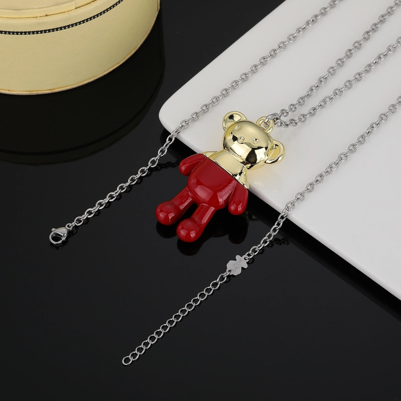 Fashion Steel TOUS Bear Bead Necklace Sets