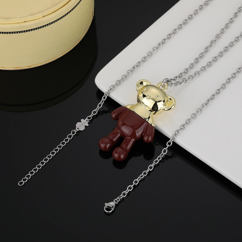 Fashion Steel TOUS Bear Bead Necklace Sets