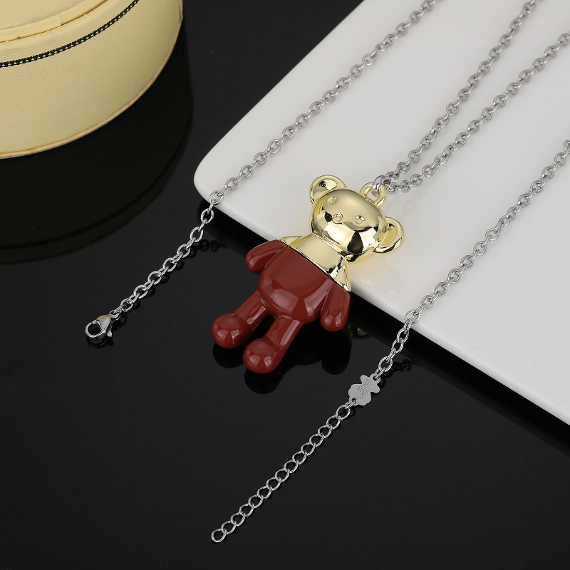 Fashion Steel TOUS Bear Bead Necklace Sets