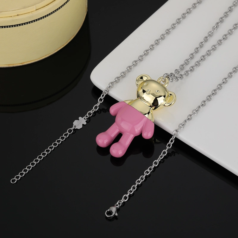 Fashion Steel TOUS Bear Bead Necklace Sets