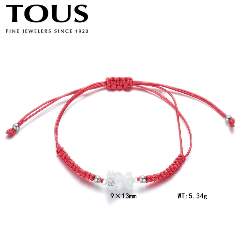 Fashion Steel TOUS Bear Rope Bracelet Jewelry