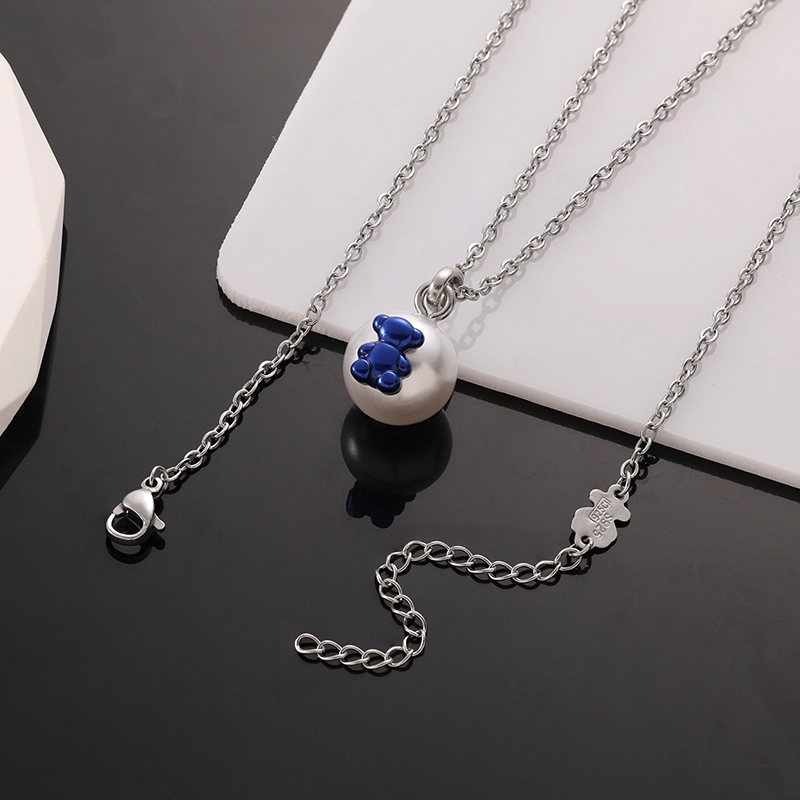 Fashion Steel TOUS Bear Bead Necklace Pendant Jewelry
