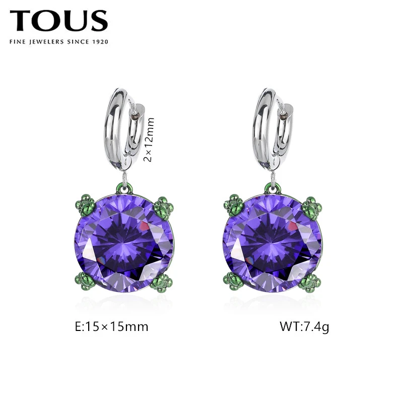 Hot Fashion Silver Gold Steel TOUS Bear Hoop Earrings Jewelry