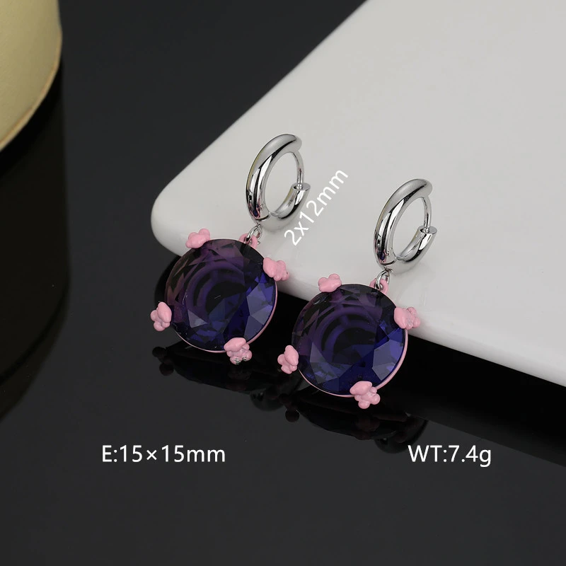 Hot Fashion Silver Gold Steel TOUS Bear Hoop Earrings Jewelry