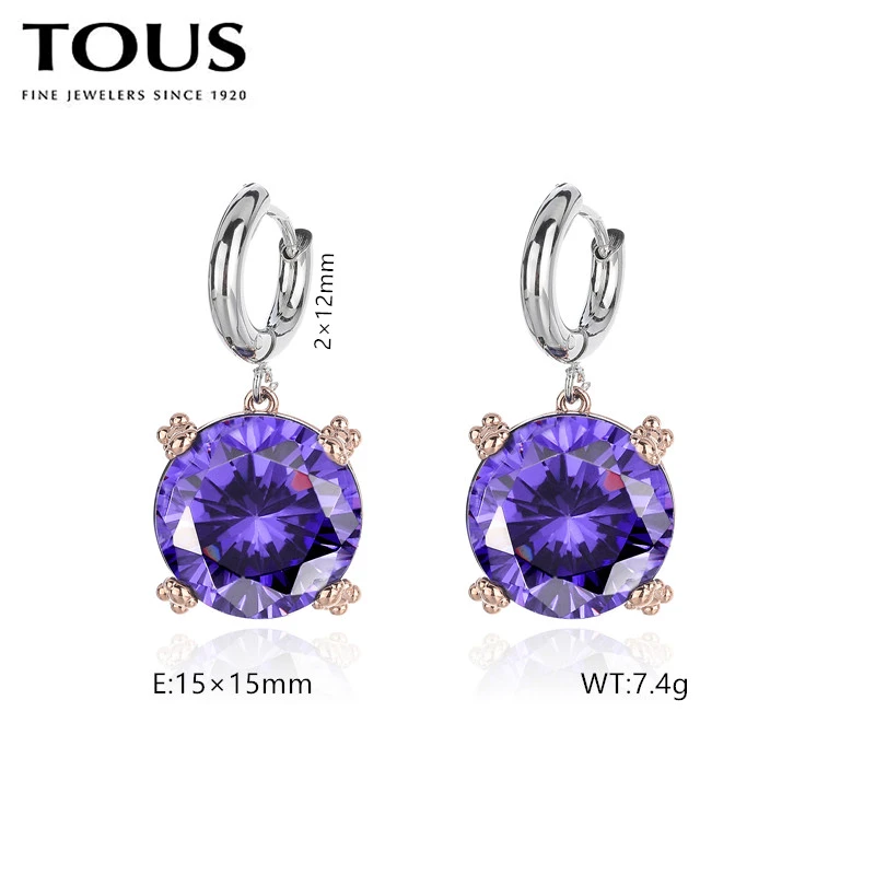 Hot Fashion Silver Gold Steel TOUS Bear Hoop Earrings Jewelry