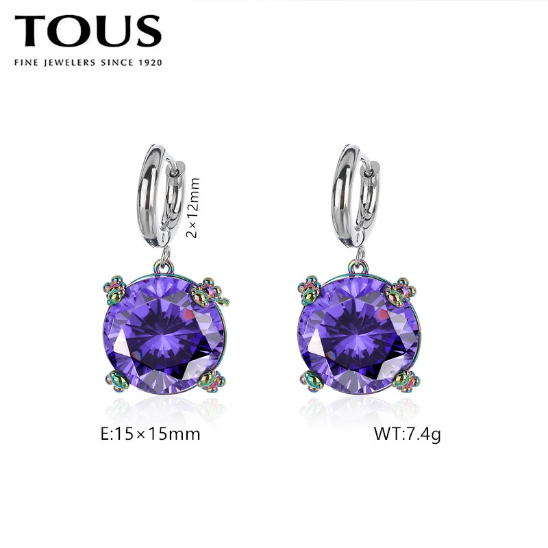 Hot Fashion Silver Gold Steel TOUS Bear Hoop Earrings Jewelry