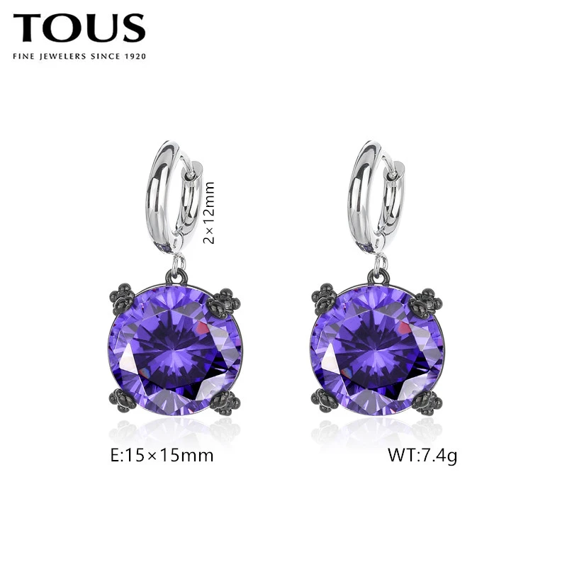 Hot Fashion Silver Gold Steel TOUS Bear Hoop Earrings Jewelry