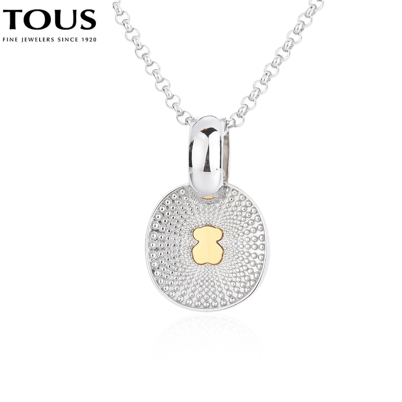 Fashion Women Men Silver Gold Steel TOUS Bear Blue Pink Pendant Necklace Jewelry