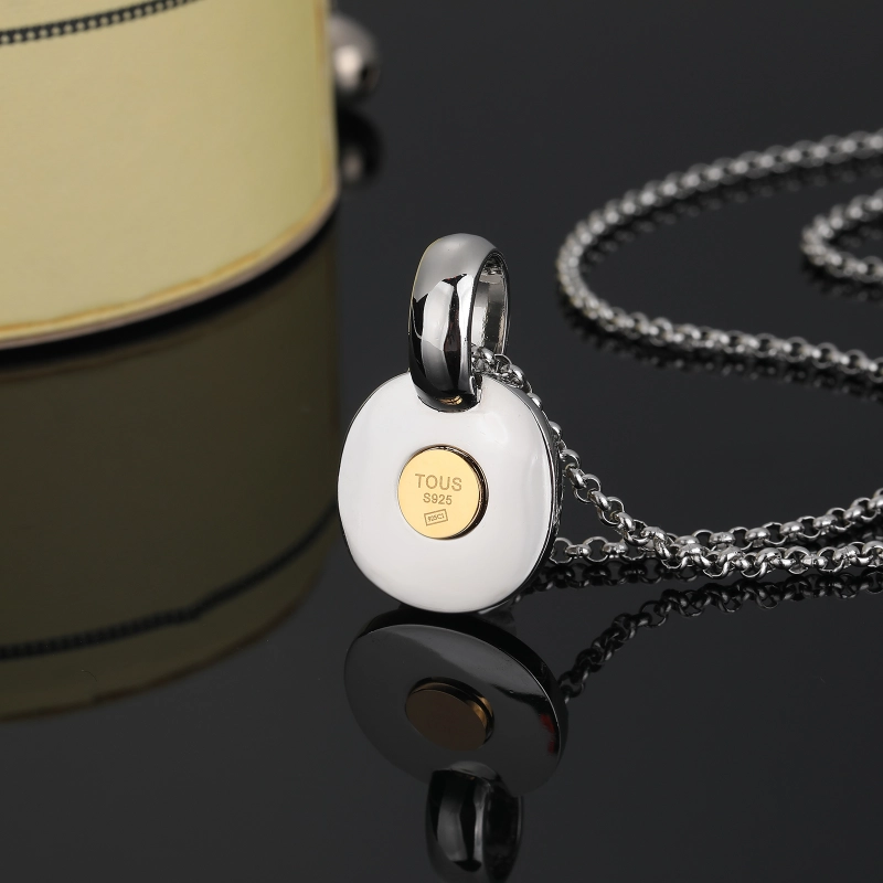 Fashion Women Men Silver Gold Steel TOUS Bear Blue Pink Pendant Necklace Jewelry