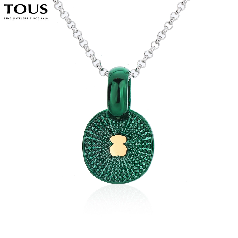 Fashion Women Men Silver Gold Steel TOUS Bear Blue Pink Pendant Necklace Jewelry