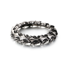 Fashion Cool Men Retro Silver Stainless Steel Whole Dragon Bracelets Jewelry