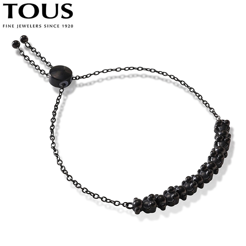 Fashion Women Men Silver Rose Gold Steel Letter TOUS Bear Span Chain Bracelet Pulsera Jewelry