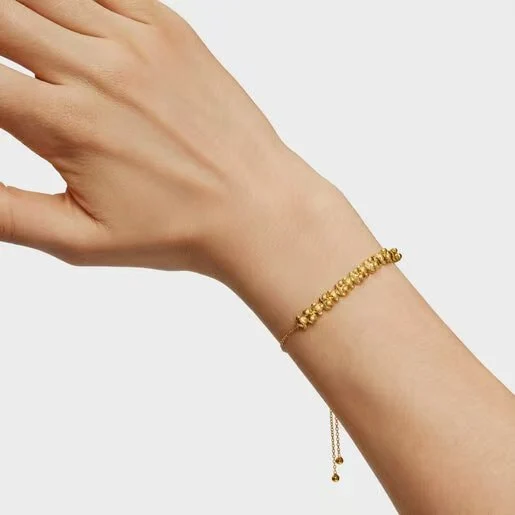 Fashion Women Men Silver Rose Gold Steel Letter TOUS Bear Span Chain Bracelet Pulsera Jewelry