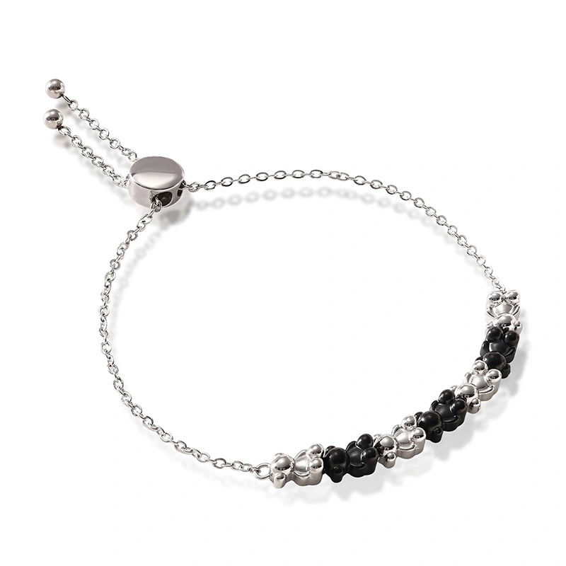 New Fashion Women Men Silver Gold Steel  Letter TOUS Bear Chain Bracelet Plusera Jewelry
