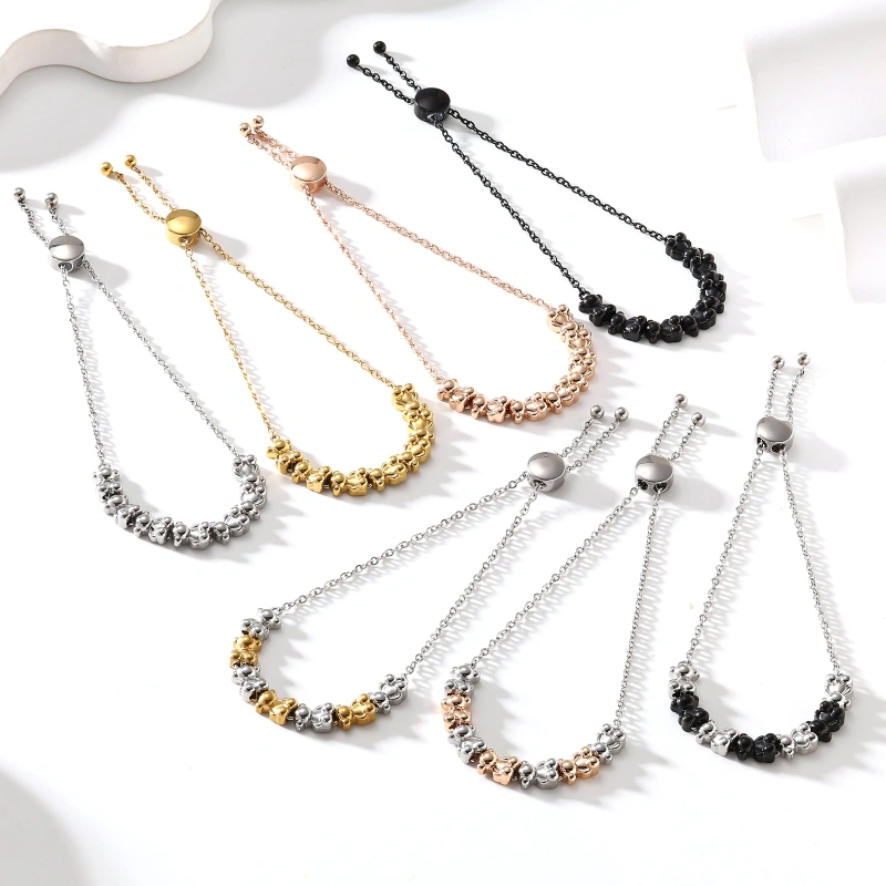 New Fashion Women Men Silver Gold Steel  Letter TOUS Bear Chain Bracelet Plusera Jewelry