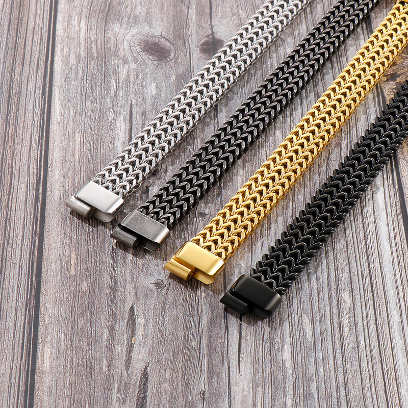 Fashion Men Stainless Steel Link Chain Bracelets