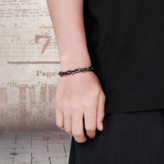 Fashion Men Women Stainless Steel Link Rolo Chain Bracelets