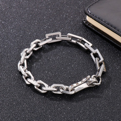 Fashion Men Women Stainless Steel Link Rolo Chain Bracelets