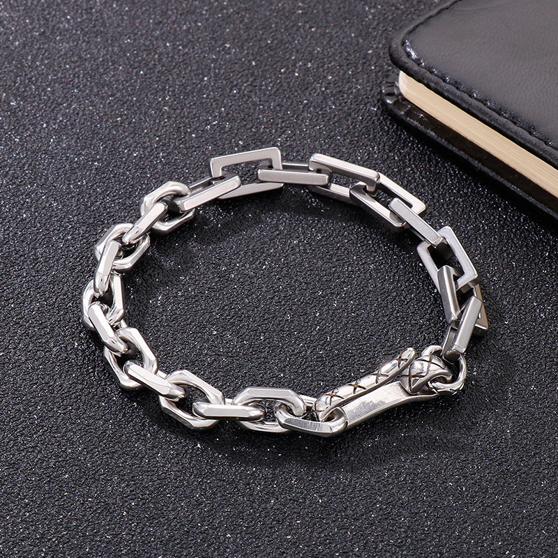 Fashion Men Women Stainless Steel Link Rolo Chain Bracelets
