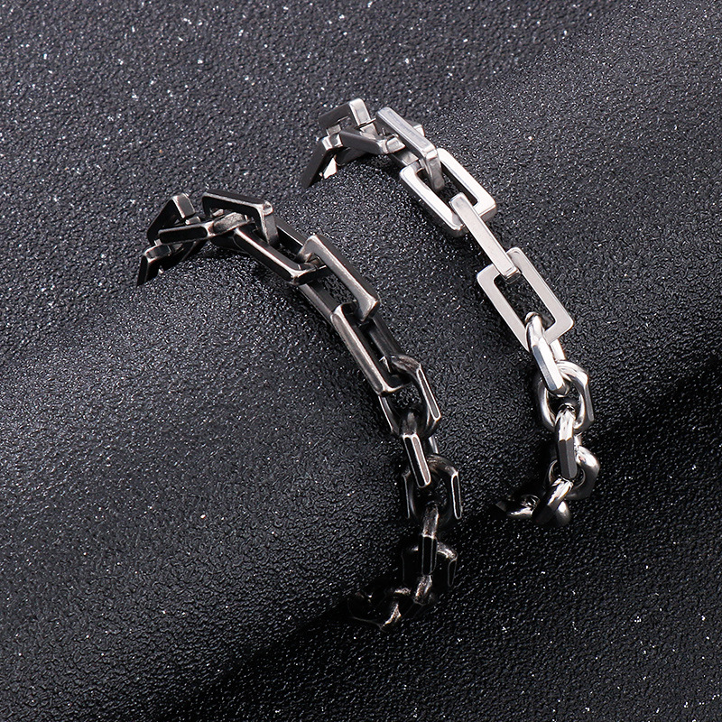 Fashion Men Women Stainless Steel Link Rolo Chain Bracelets