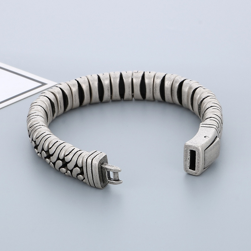 Fashion Cool Men Silver Gold Stainless Steel Bangles Bracelets