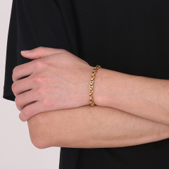 Fashion Men Women Stainless Steel Link Popcorn Chain Bracelets