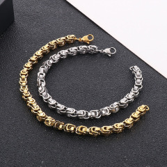 Fashion Men Women Stainless Steel Link Popcorn Chain Bracelets