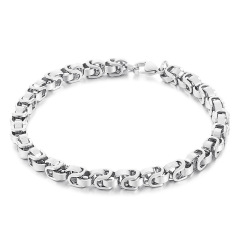 Fashion Men Women Stainless Steel Link Popcorn Chain Bracelets