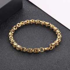 Fashion Men Women Stainless Steel Link Popcorn Chain Bracelets