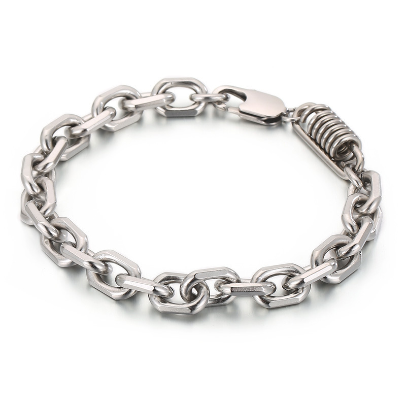 Fashion Cool Men 316L Fine Stainless Steel Link Twist Chain Bracelets