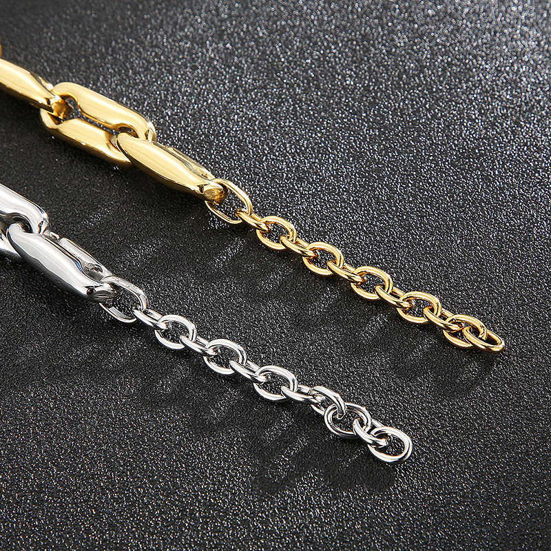 Fashion Cool Men Stainless Steel Link Thick Chain Bracelets