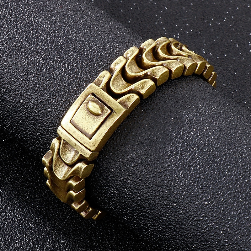 Fashion Punk Style Men Fine 316L Stainless Steel Retro Fish Bone Chain Bracelets