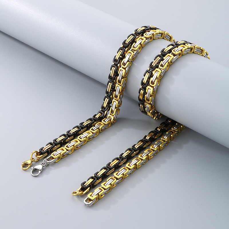 Wholesale Cool Men Women Fine 316L Stainless Steel Link Box Chain Choker Necklace Jewelry