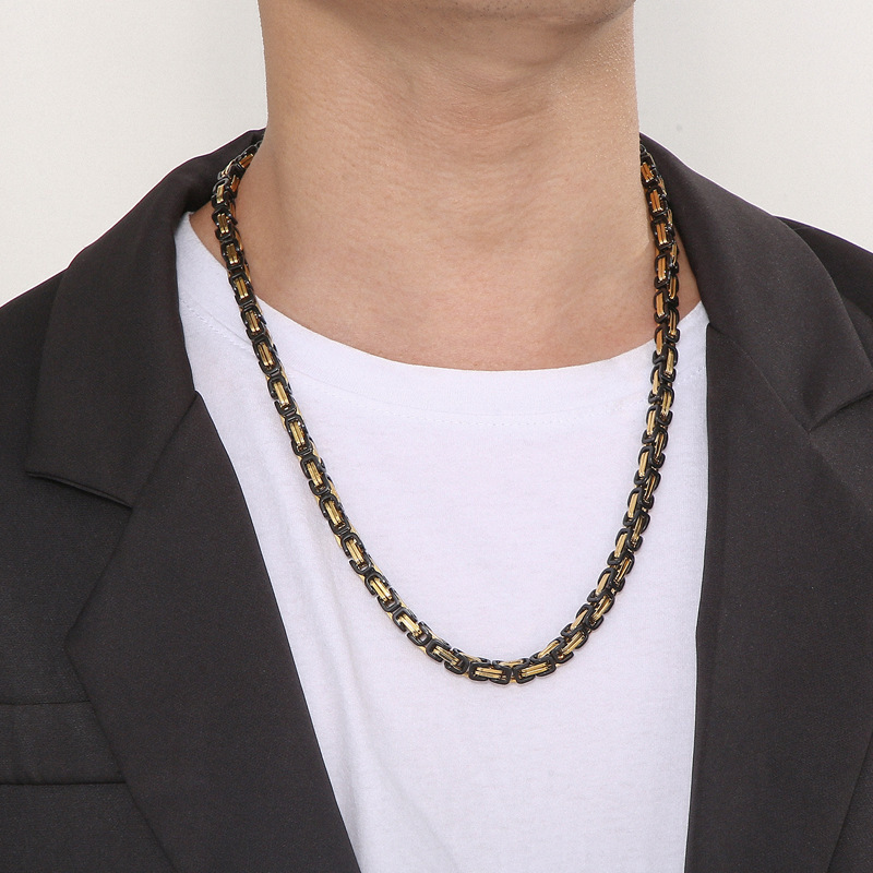 Wholesale Cool Men Women Fine 316L Stainless Steel Link Box Chain Choker Necklace Jewelry