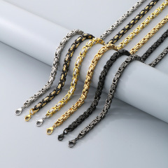 Wholesale Cool Men Women Fine 316L Stainless Steel Link Box Chain Choker Necklace Jewelry