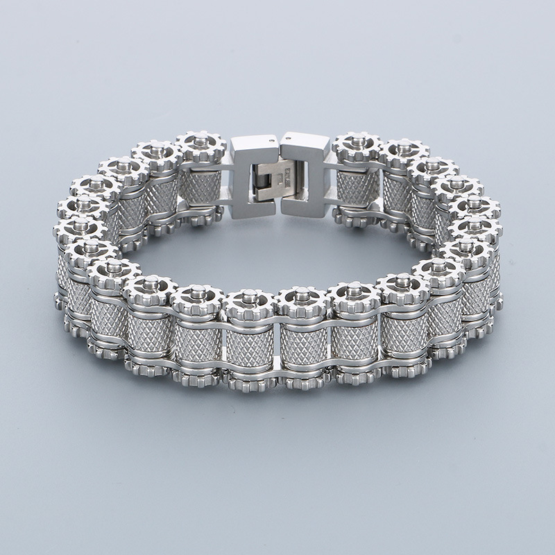 2026 Hot Fashion Fine 316L Stainless Steel Cool Men Thick Chain Bracelets