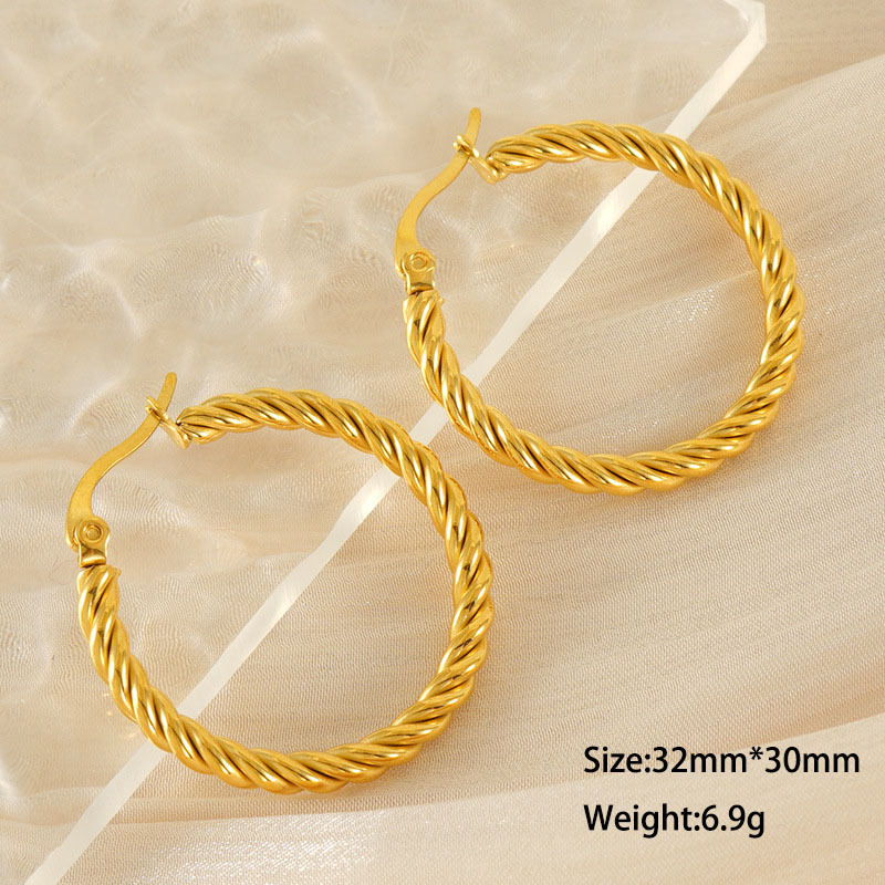 Simple Stainless Steel Stunning Hoop Earrings